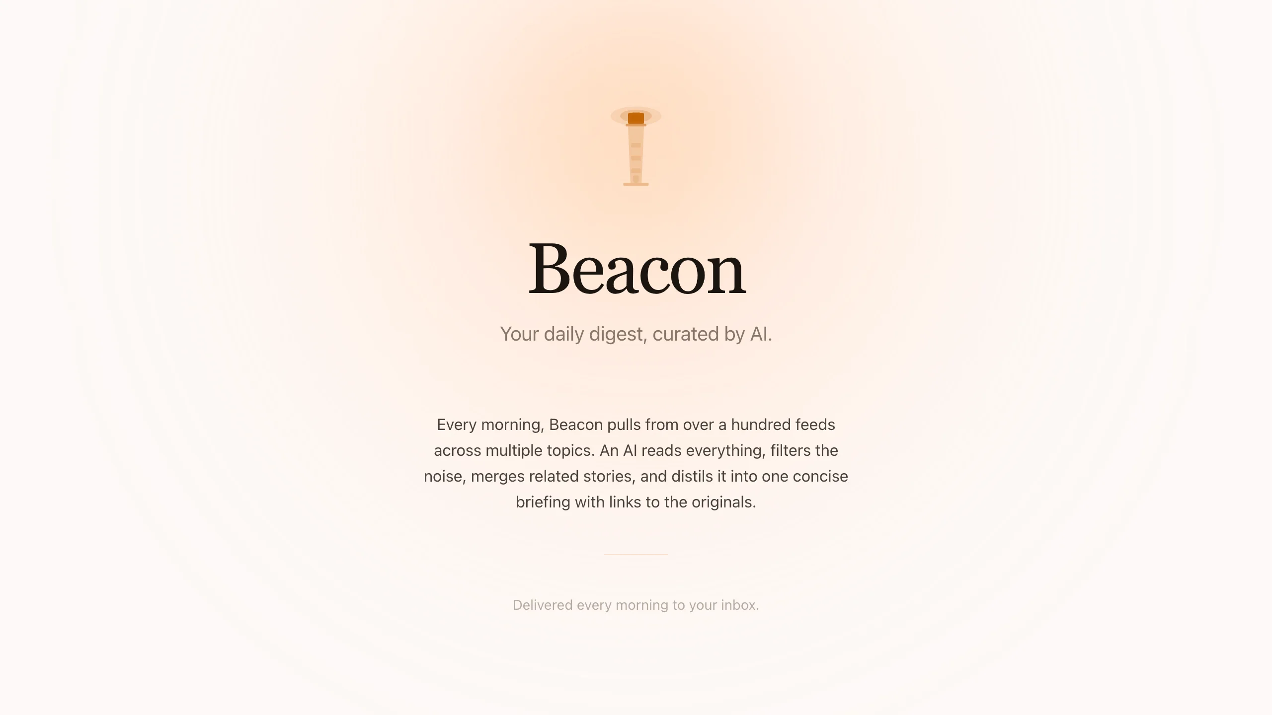 Screenshot of Beacon